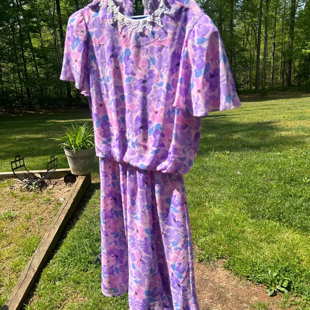 Alison Peters pink spring dress size 14